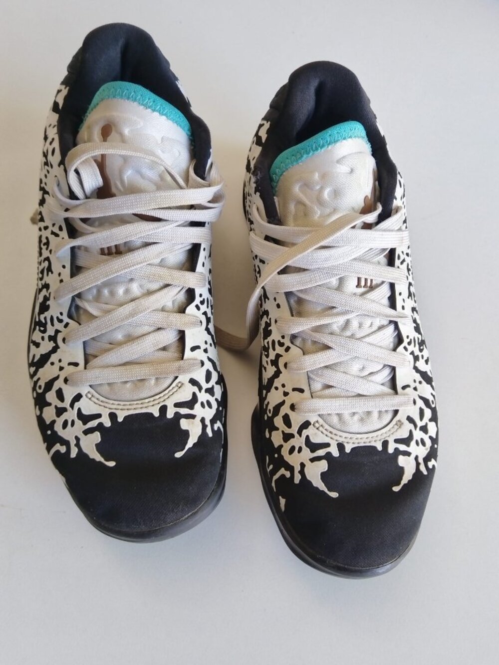 Jordan Zion 3 GS Black White Splatter Basketball Shoes Size 4.5Y DV3869-002
